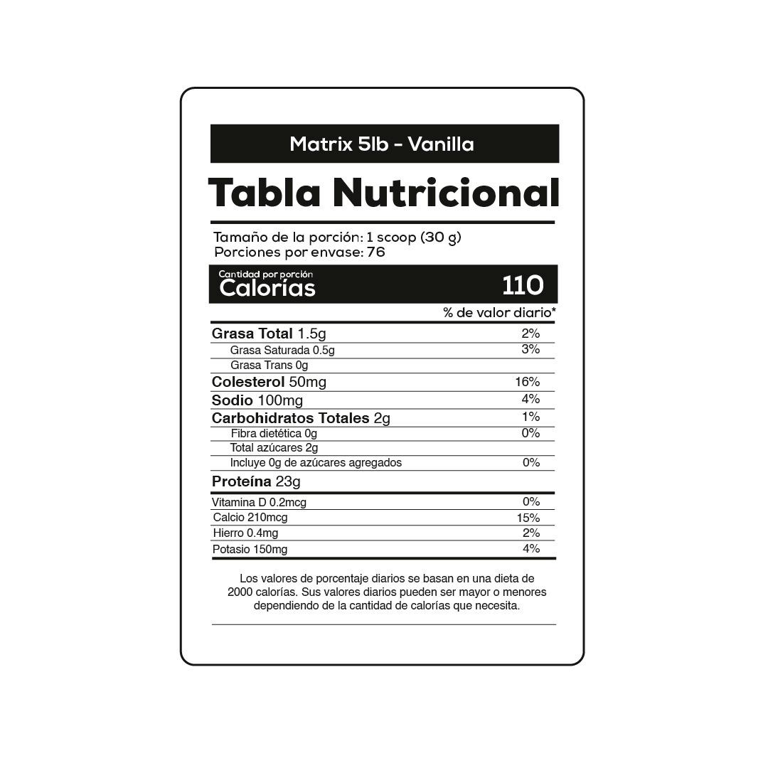 matrix vainilla info