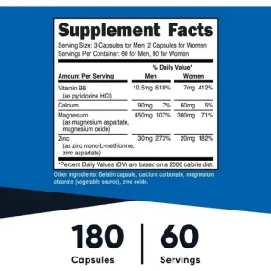 NUTRICOST ZMA 180CAP