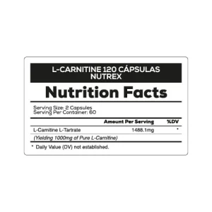 NUTREX L CARNITINA 1000MG
