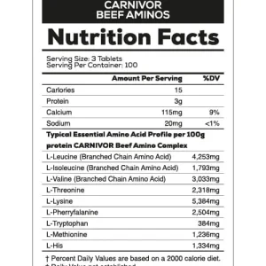 MUSCLEMEDS CARNIVOR BEEF AMINOS