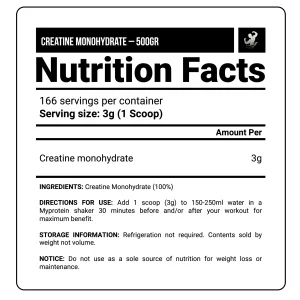 MYPROTEIN CREATINE 500GR